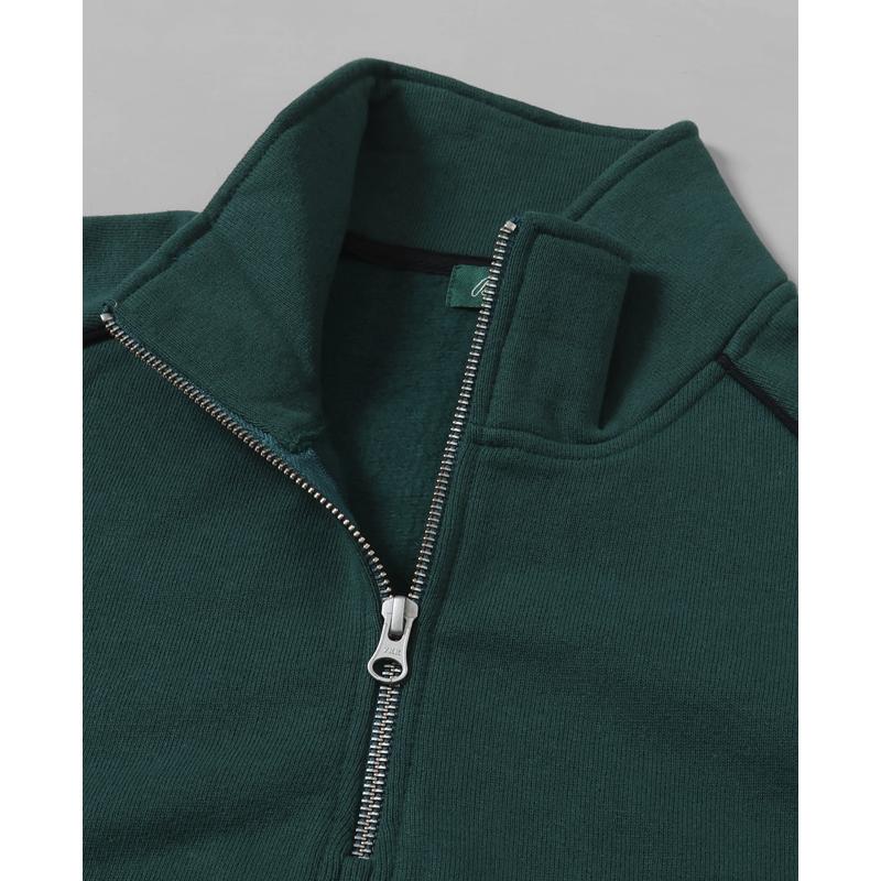 バクタ Bukta メンズ スウェット ハーフジップ ヘビーウェイト ハイネック スタンド 裏起毛 ワイド ストリート 秋 冬 ヘビーOZ裏毛ハーフZIP | Bukta | 10