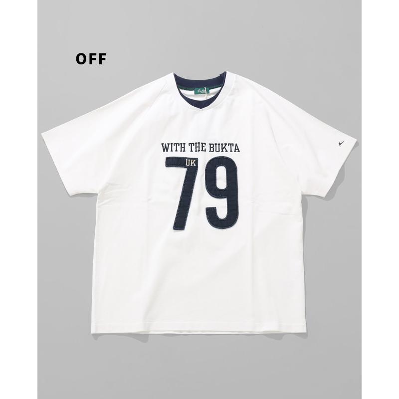 バクタ Bukta メンズ ユニセックス 半袖 Tシャツ ロゴ アップリケ 刺繍 アップリケ アメカジ カジュアル スポーツ ストリート 夏 ヘビーウェイトゲームT 79 | Bukta | 14