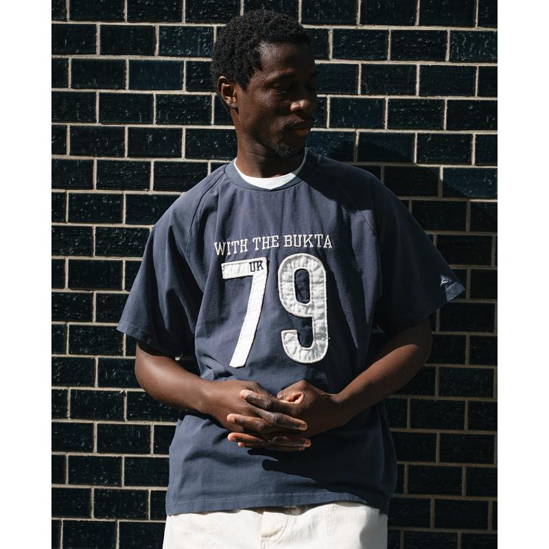 バクタ Bukta メンズ ユニセックス 半袖 Tシャツ ロゴ アップリケ 刺繍 アップリケ アメカジ カジュアル スポーツ ストリート 夏 ヘビーウェイトゲームT 79 | Bukta | 05