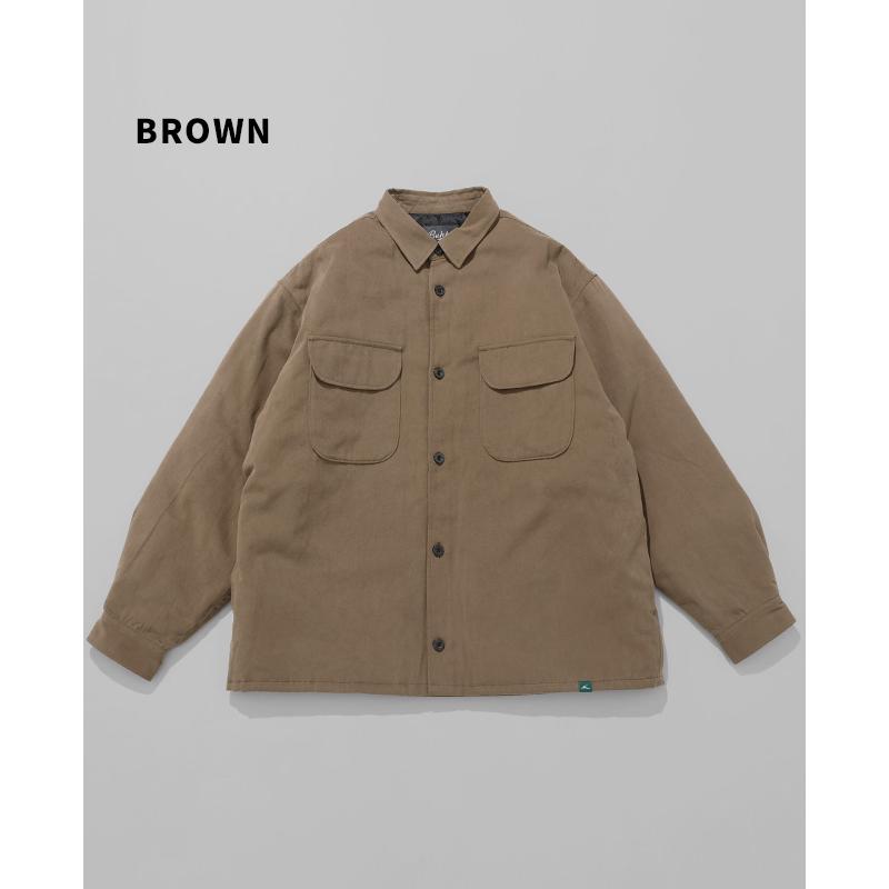 バクタ Bukta メンズ ユニセックス アウター ブルゾン シャツジャケット 長袖 羽織り 防寒 暖かい アメカジ ストリート 春 秋 冬 中綿CPOジャケット | KRIFF MAYER | 16