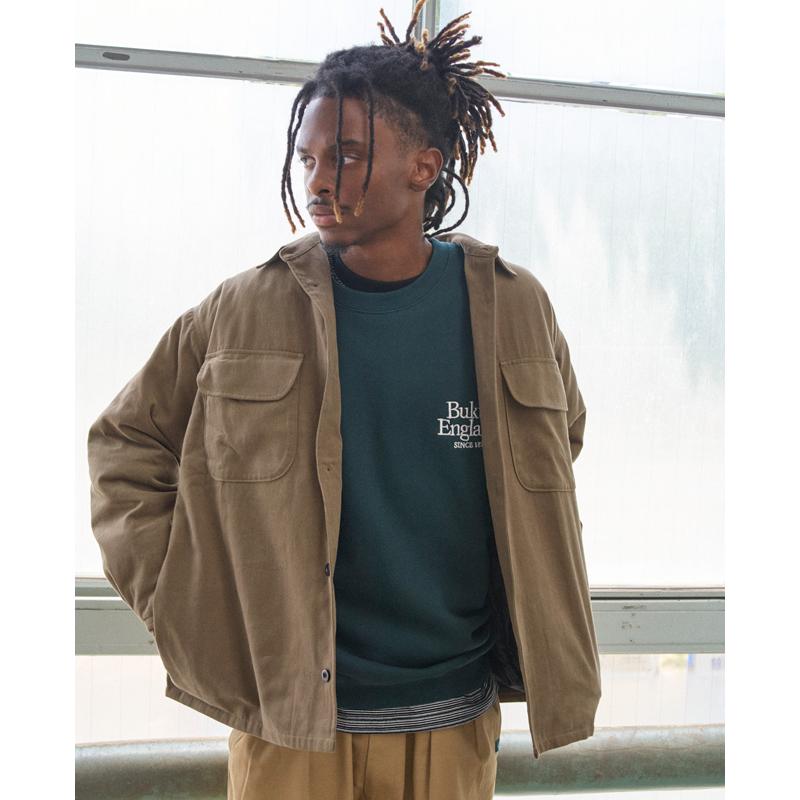 バクタ Bukta メンズ ユニセックス アウター ブルゾン シャツジャケット 長袖 羽織り 防寒 暖かい アメカジ ストリート 春 秋 冬 中綿CPOジャケット | KRIFF MAYER | 06