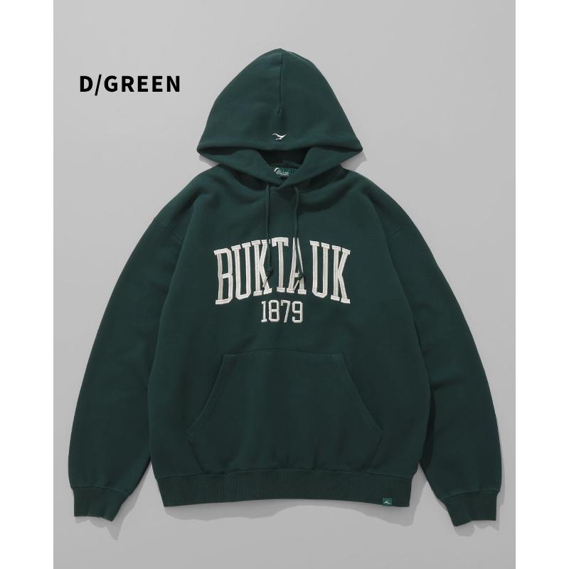 バクタ Bukta メンズ ユニセックス フーディー プルパーカー 長袖 スウェット ロゴ ヘビーオンス アメカジ スポーツ 秋 冬 春 ヘビー裏毛刺繍パーカー | KRIFF MAYER | 16
