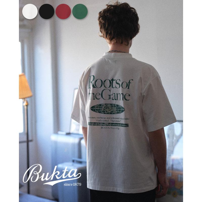バクタ Bukta メンズ ユニセックス Tシャツ ロゴプリント バックプリント ワンポイント刺繍 丸首 クルーネック スポーツ ストリート 夏 PT半袖T ROOTS | KRIFF MAYER