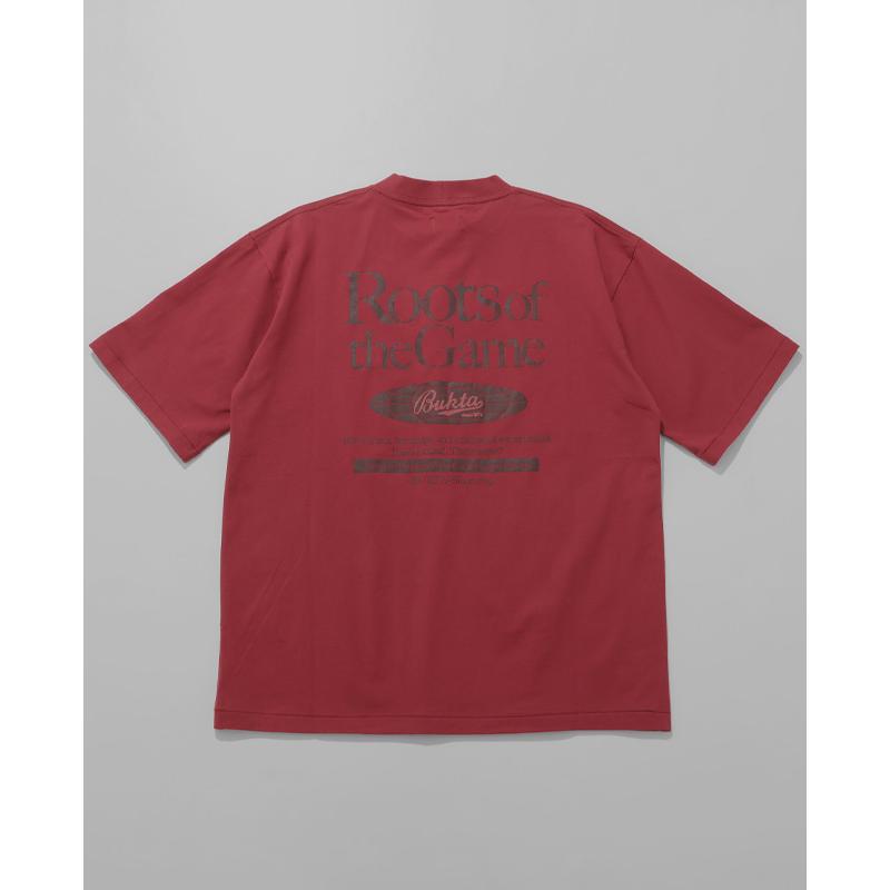 バクタ Bukta メンズ ユニセックス Tシャツ ロゴプリント バックプリント ワンポイント刺繍 丸首 クルーネック スポーツ ストリート 夏 PT半袖T ROOTS | KRIFF MAYER | 20