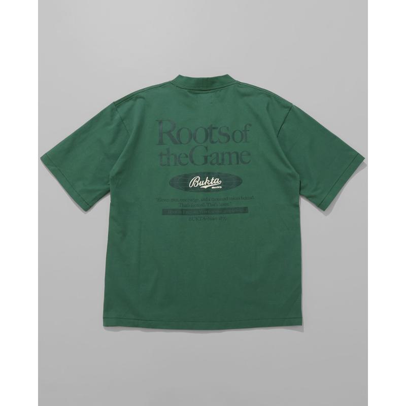 バクタ Bukta メンズ ユニセックス Tシャツ ロゴプリント バックプリント ワンポイント刺繍 丸首 クルーネック スポーツ ストリート 夏 PT半袖T ROOTS | KRIFF MAYER | 22