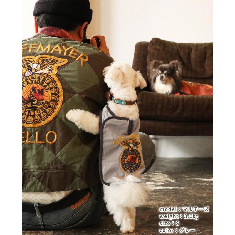 クリフメイヤードッグ KRIFF MAYER DOG アメカジ ドッグ お揃い 犬服 丈夫 ヴィンテージ感 ペアルック 軽い カラフル 着脱簡単 小型犬 中型犬 FFA ベスト | KRIFF MAYER | 17