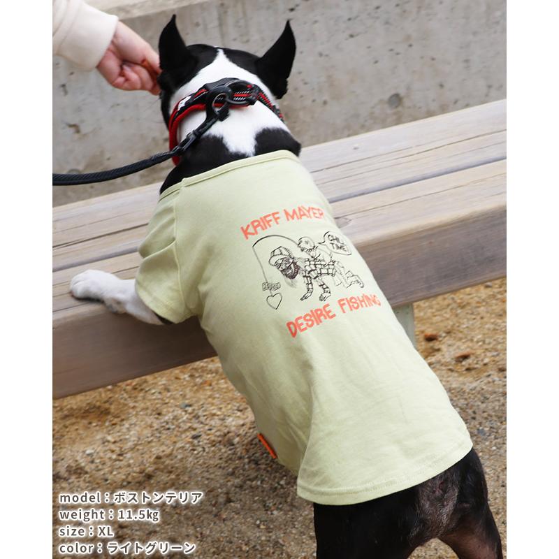 クリフメイヤードッグ KRIFF MAYER DOG Tシャツ ドッグ お揃い 犬服 ペアルック 綿100 カジュアル 抜け毛対策 着脱簡単 半袖 カラフル チルタイム T 釣り | KRIFF MAYER | 16