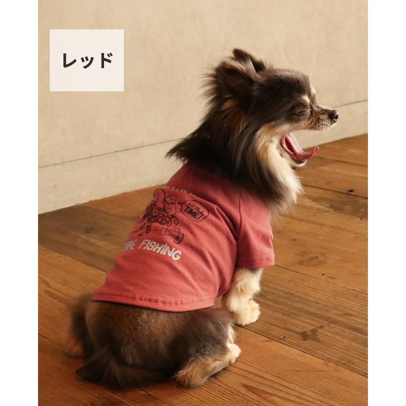 クリフメイヤードッグ KRIFF MAYER DOG Tシャツ ドッグ お揃い 犬服 ペアルック 綿100 カジュアル 抜け毛対策 着脱簡単 半袖 カラフル チルタイム T 釣り | KRIFF MAYER | 22