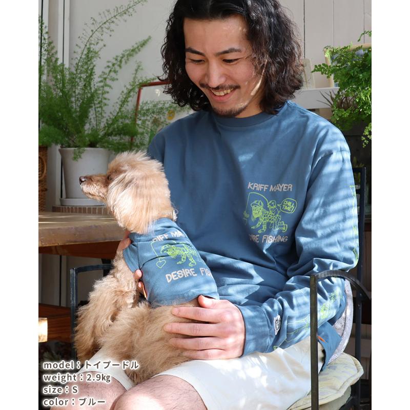 クリフメイヤードッグ KRIFF MAYER DOG Tシャツ ドッグ お揃い 犬服 ペアルック 綿100 カジュアル 抜け毛対策 着脱簡単 半袖 カラフル チルタイム T 釣り | KRIFF MAYER | 12