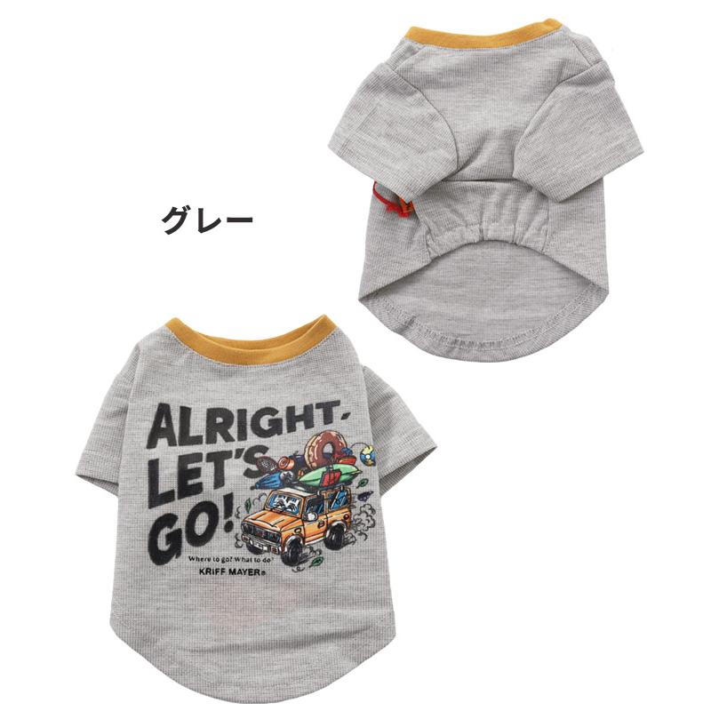 クリフメイヤードッグ KRIFF MAYER DOG Tシャツ ドッグ お揃い 犬服 ペアルック 防蚊 カジュアル 抜け毛対策 着脱簡単 半袖 カラフル BUG PROOF プリントT 車 | KRIFF MAYER | 19