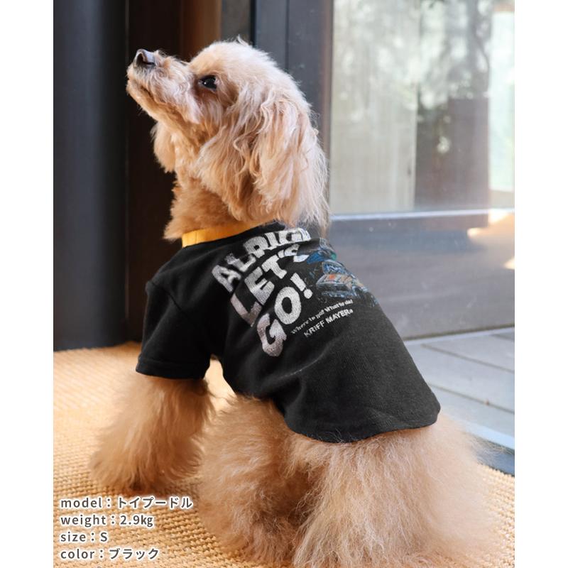 クリフメイヤードッグ KRIFF MAYER DOG Tシャツ ドッグ お揃い 犬服 ペアルック 防蚊 カジュアル 抜け毛対策 着脱簡単 半袖 カラフル BUG PROOF プリントT 車 | KRIFF MAYER | 14
