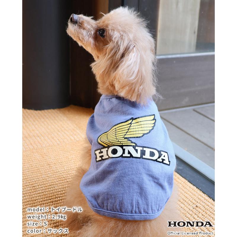 クリフメイヤードッグ KRIFF MAYER DOG ホンダ ドッグ お揃い 犬服 ペアルック 綿100 カジュアル 抜け毛対策 バイク WEB限定 HONDA コラボ Tシャツ WING | KRIFF MAYER | 15