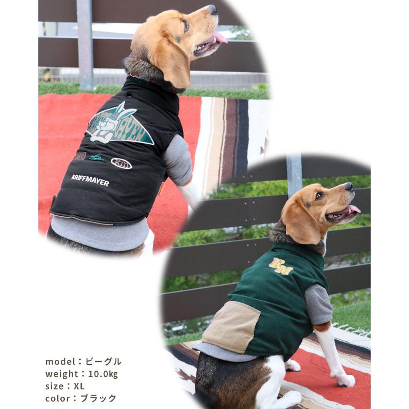 クリフメイヤー ドッグ KRIFF MAYER DOG アウター お揃い 犬服 ペアルック リバーシブル 防寒 カジュアル 抜け毛対策 着脱簡単 ひっくり 中綿 ベスト | KRIFF MAYER | 17