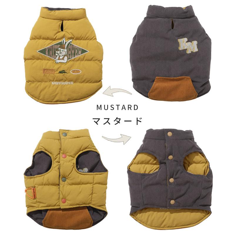 クリフメイヤー ドッグ KRIFF MAYER DOG アウター お揃い 犬服 ペアルック リバーシブル 防寒 カジュアル 抜け毛対策 着脱簡単 ひっくり 中綿 ベスト | KRIFF MAYER | 21