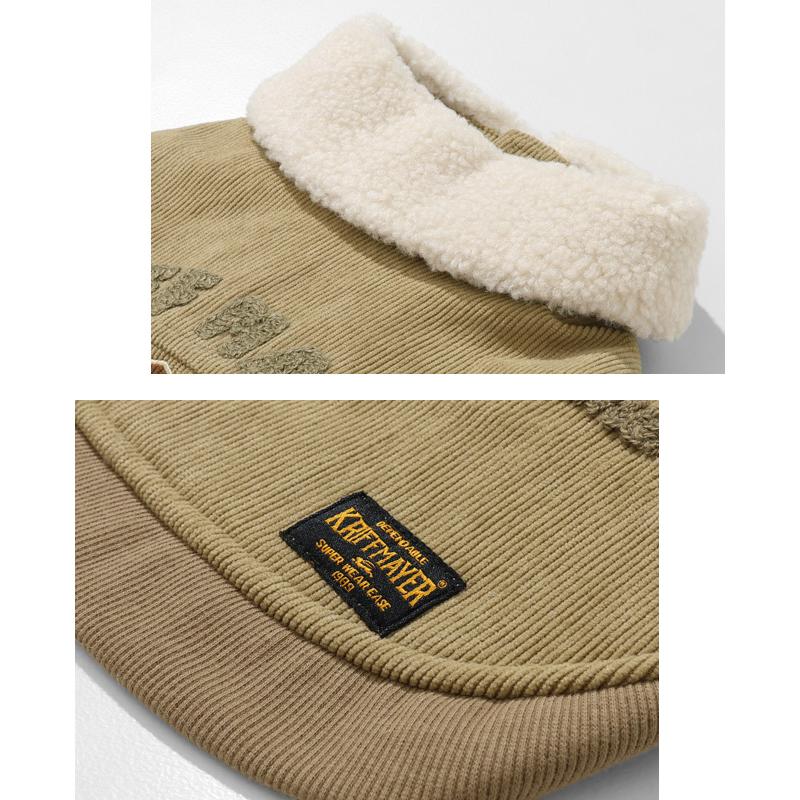 クリフメイヤー ドッグ KRIFF MAYER DOG アウター お揃い 犬服 防寒 袖なし カジュアル 裏ボア コーデュロイ ボンバー ジャケット | KRIFF MAYER | 17