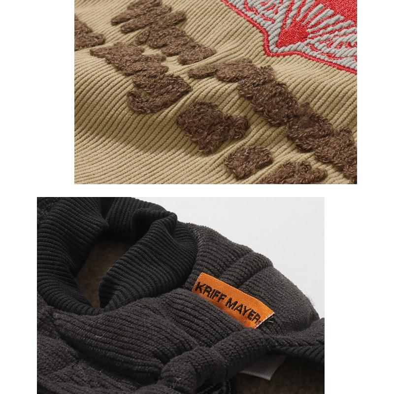 クリフメイヤー ドッグ KRIFF MAYER DOG アウター お揃い 犬服 防寒 袖なし カジュアル 裏ボア コーデュロイ ボンバー ジャケット | KRIFF MAYER | 18