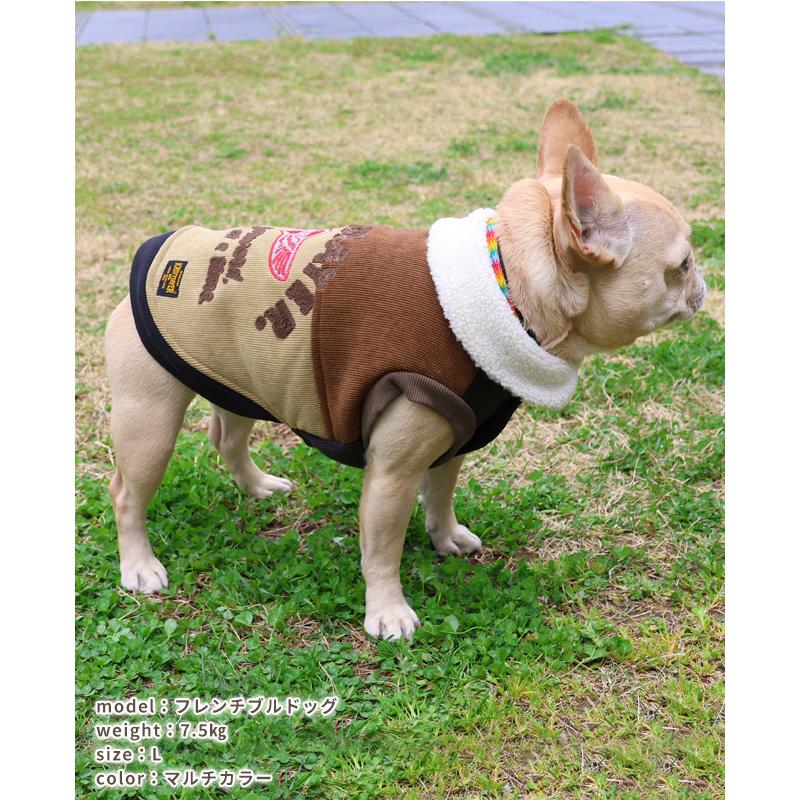 クリフメイヤー ドッグ KRIFF MAYER DOG アウター お揃い 犬服 防寒 袖なし カジュアル 裏ボア コーデュロイ ボンバー ジャケット | KRIFF MAYER | 14