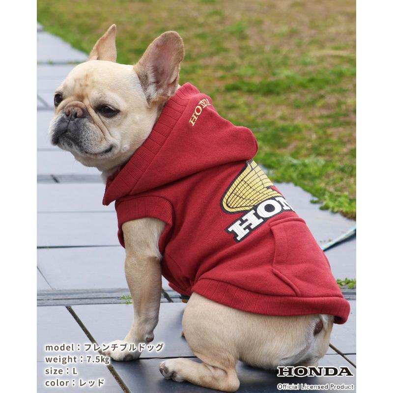 クリフメイヤードッグ KRIFF MAYER DOG スウェット ドッグ ホンダ 犬服 裏起毛 カジュアル 抜け毛対策 バイク HONDA コラボ パーカー | KRIFF MAYER | 17