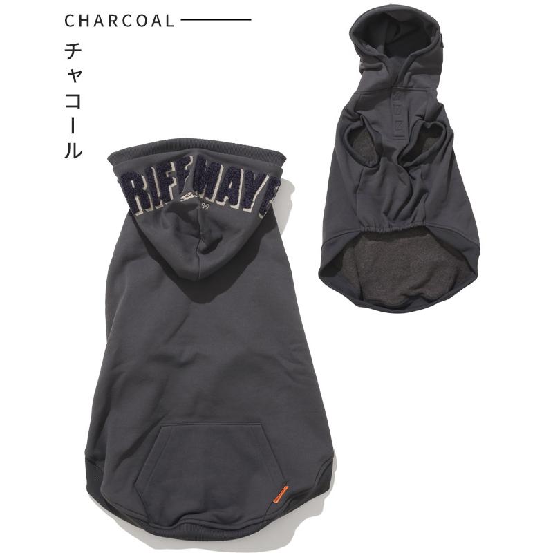 クリフメイヤードッグ KRIFF MAYER DOG スウェット ドッグ お揃い 犬服 防寒 カジュアル 抜け毛対策 カラフル 裏起毛 サガラ刺繍 パーカー フード ロゴ | KRIFF MAYER | 20