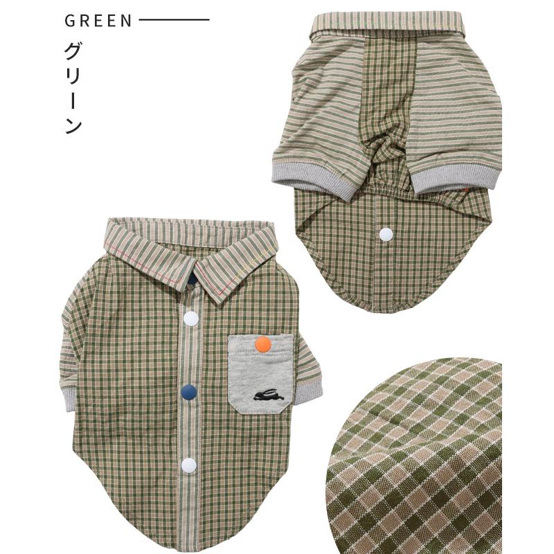 クリフメイヤー ドッグ KRIFF MAYER DOG スナップボタンシャツ お揃い 犬服 ペアルック ストライプ カジュアル 抜け毛対策 ハッピー シャツ | KRIFF MAYER | 18