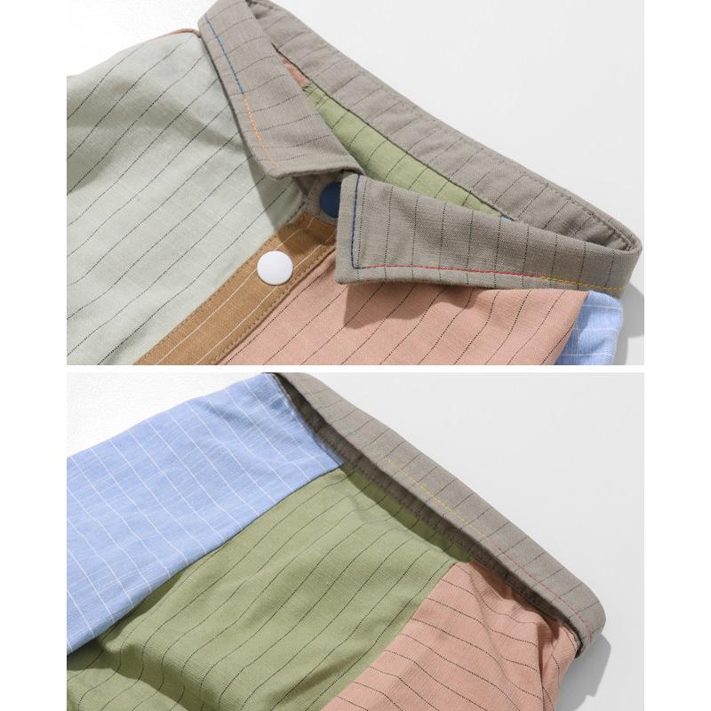 クリフメイヤー ドッグ KRIFF MAYER DOG スナップボタンシャツ お揃い 犬服 ペアルック ストライプ カジュアル 抜け毛対策 ハッピー シャツ | KRIFF MAYER | 21