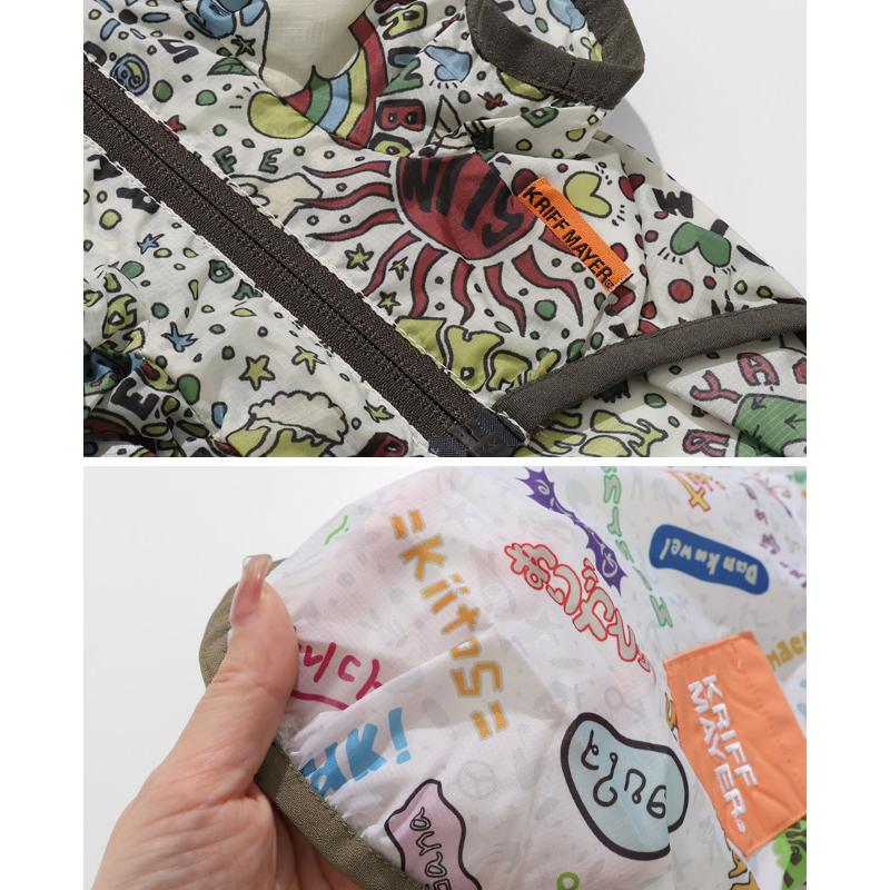 クリフメイヤー ドッグ KRIFF MAYER DOG パーカー お揃い 犬服 ペアルック 雨 可愛い 撥水 カジュアル 抜け毛対策 クリーネス 総柄 フード ジャケット | KRIFF MAYER | 13