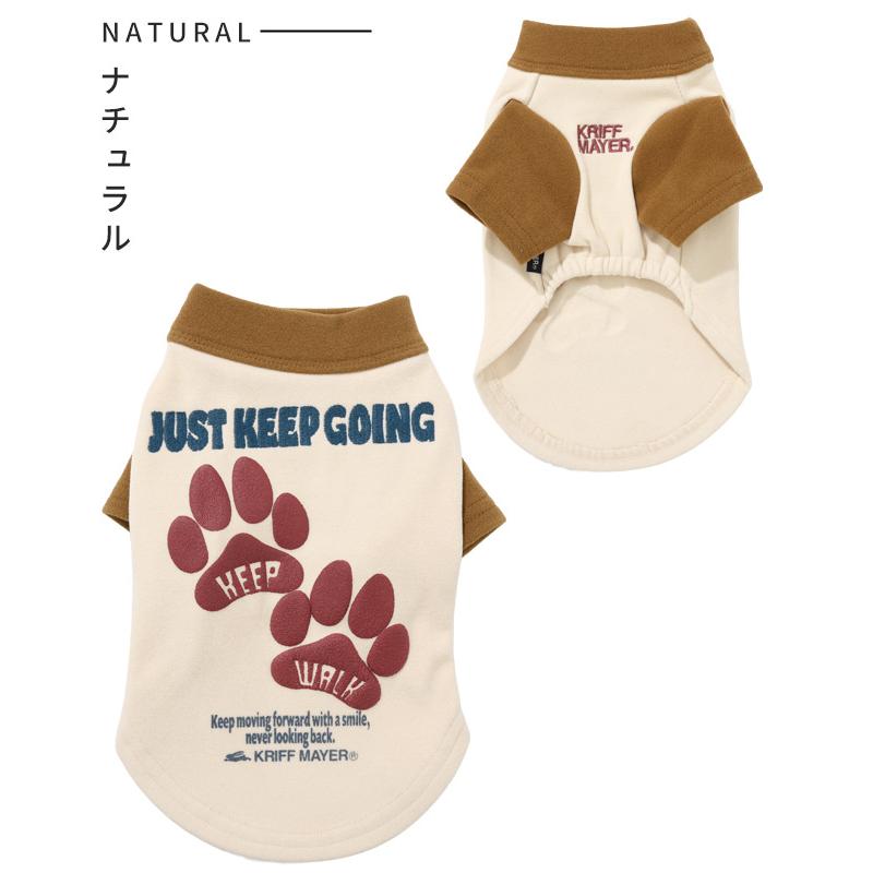 クリフメイヤー ドッグ KRIFF MAYER DOG Tシャツ お揃い 犬服 防寒 伸縮性 可愛い カジュアル 抜け毛対策 肉球 もちのび 刺繍 T 足跡 | KRIFF MAYER | 19