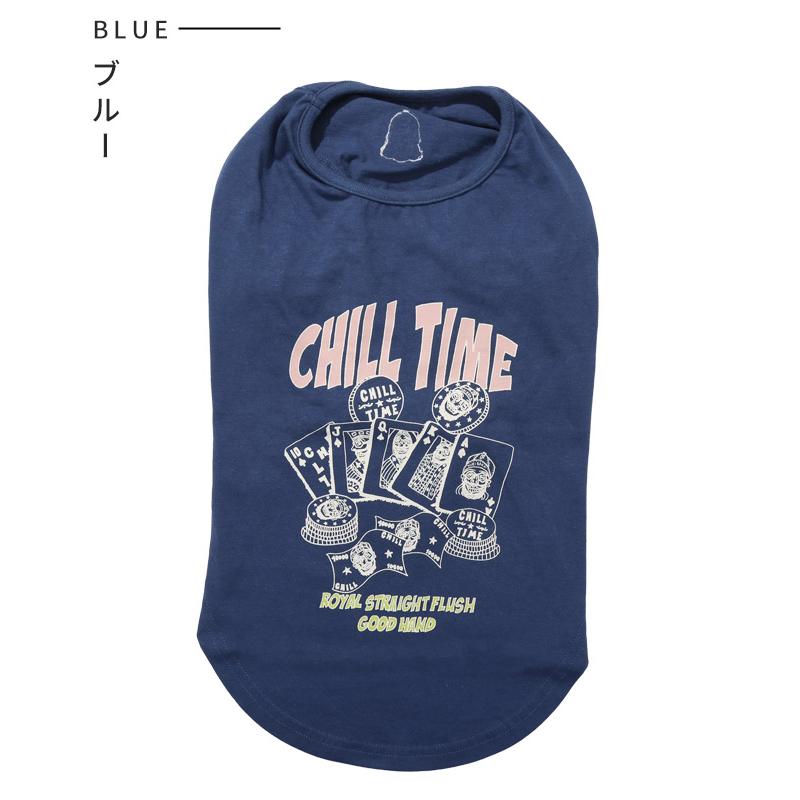 クリフメイヤー ドッグ KRIFF MAYER DOG Tシャツ お揃い 犬服 ペアルック 伸縮性 可愛い 綿 カジュアル 抜け毛対策 チルタイム 半袖T ポーカー | KRIFF MAYER | 20