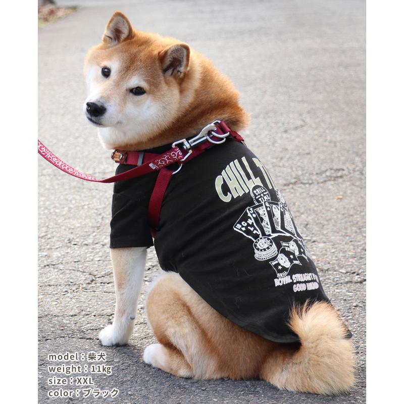 クリフメイヤー ドッグ KRIFF MAYER DOG Tシャツ お揃い 犬服 ペアルック 伸縮性 可愛い 綿 カジュアル 抜け毛対策 チルタイム 半袖T ポーカー | KRIFF MAYER | 13
