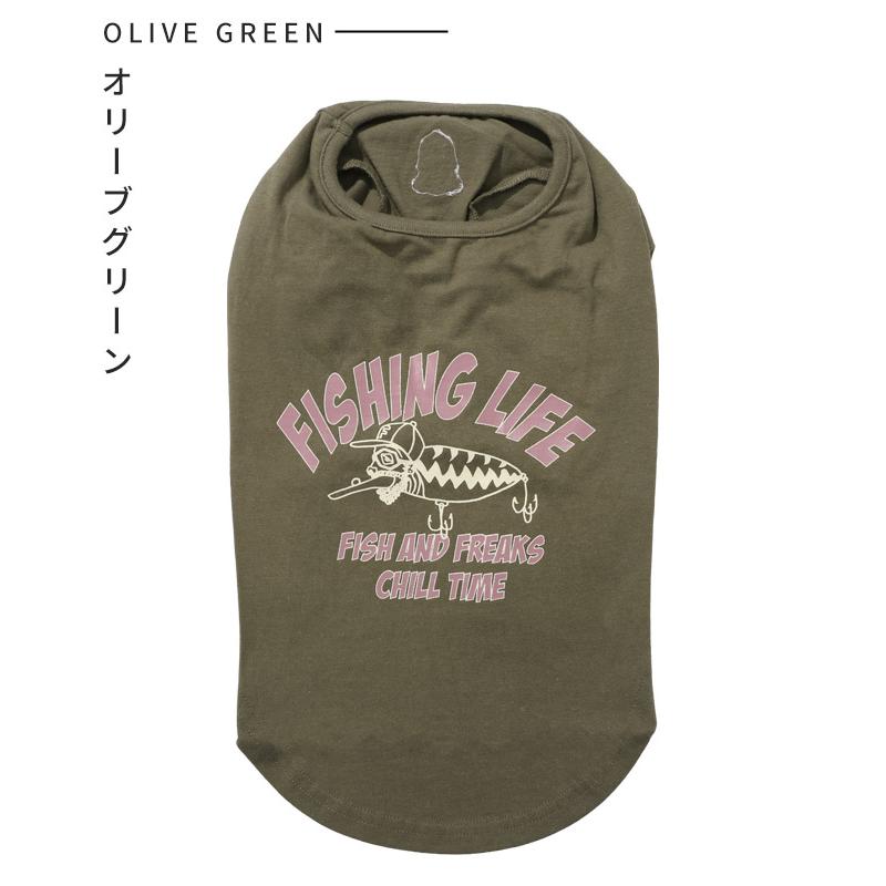 クリフメイヤー ドッグ KRIFF MAYER DOG Tシャツ お揃い 犬服 ペアルック 伸縮性 可愛い 綿 カジュアル 抜け毛対策 チルタイム 半袖T 釣り | KRIFF MAYER | 19