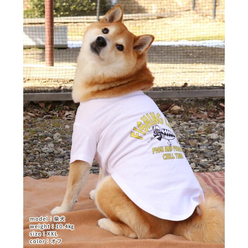 クリフメイヤー ドッグ KRIFF MAYER DOG Tシャツ お揃い 犬服 ペアルック 伸縮性 可愛い 綿 カジュアル 抜け毛対策 チルタイム 半袖T 釣り | KRIFF MAYER | 13