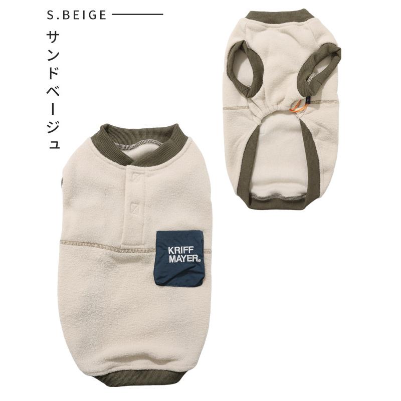 クリフメイヤー ドッグ KRIFF MAYER DOG Tシャツ お揃い 犬服 防寒 伸縮性 スウェット カジュアル 抜け毛対策 裏起毛 ブークレ クルー | KRIFF MAYER | 20