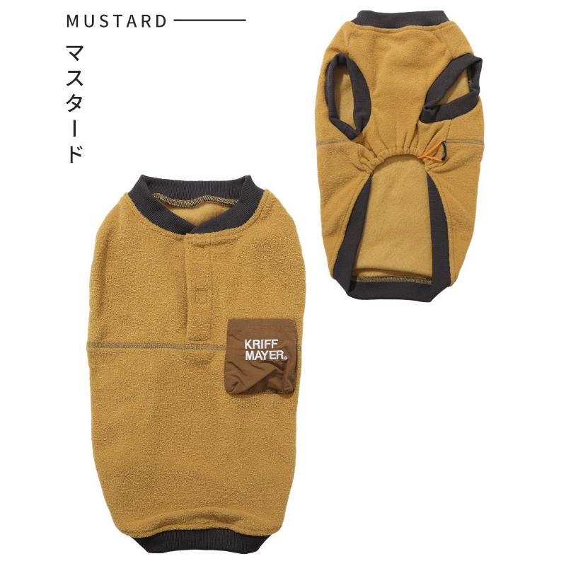 クリフメイヤー ドッグ KRIFF MAYER DOG Tシャツ お揃い 犬服 防寒 伸縮性 スウェット カジュアル 抜け毛対策 裏起毛 ブークレ クルー | KRIFF MAYER | 21