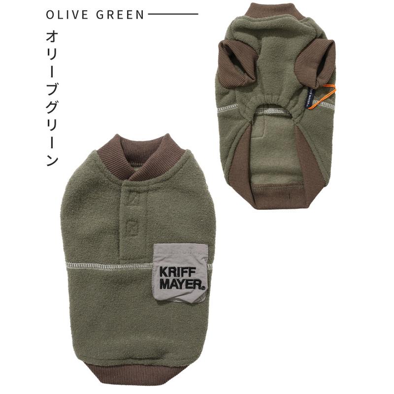 クリフメイヤー ドッグ KRIFF MAYER DOG Tシャツ お揃い 犬服 防寒 伸縮性 スウェット カジュアル 抜け毛対策 裏起毛 ブークレ クルー | KRIFF MAYER | 22