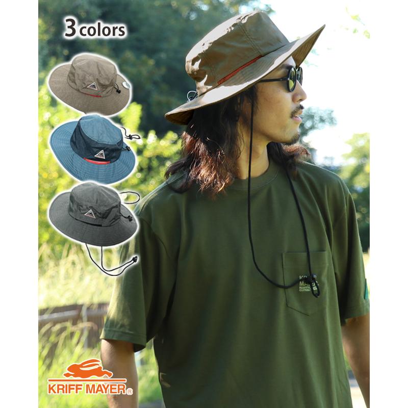 クリフメイヤー KRIFF MAYER 男女兼用 ユニセックス 帽子 サファリハット ブッシュハット バケット アゴ紐 通気性 防汚 アウトドア | KRIFF MAYER