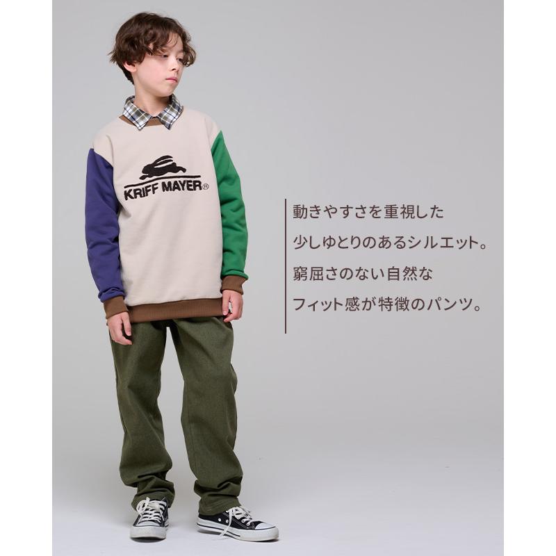 クリフメイヤー キッズ KRIFF MAYER KIDS 子供服 長ズボン ロングパンツ ズボン デニム 小学生 中学生 2025FW 裏起毛 カラーデニム ゆったり パンツ | KRIFF MAYER Kid's Collection | 06