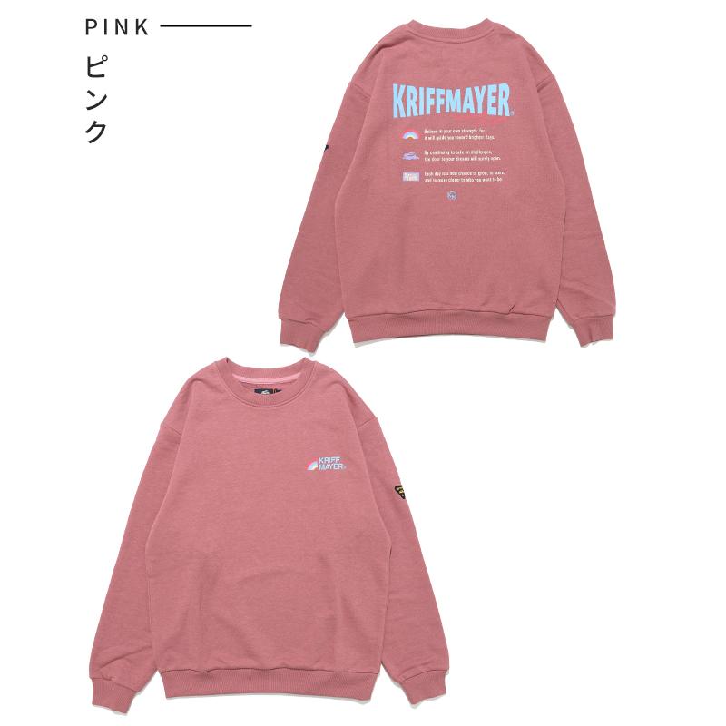 クリフメイヤー キッズ KRIFF MAYER KIDS 子供服 ジュニア 長袖 バックプリント かわいい 春 秋 冬 裏毛 プリント クルー スウェット 虹 | KRIFF MAYER Kid's Collection | 18