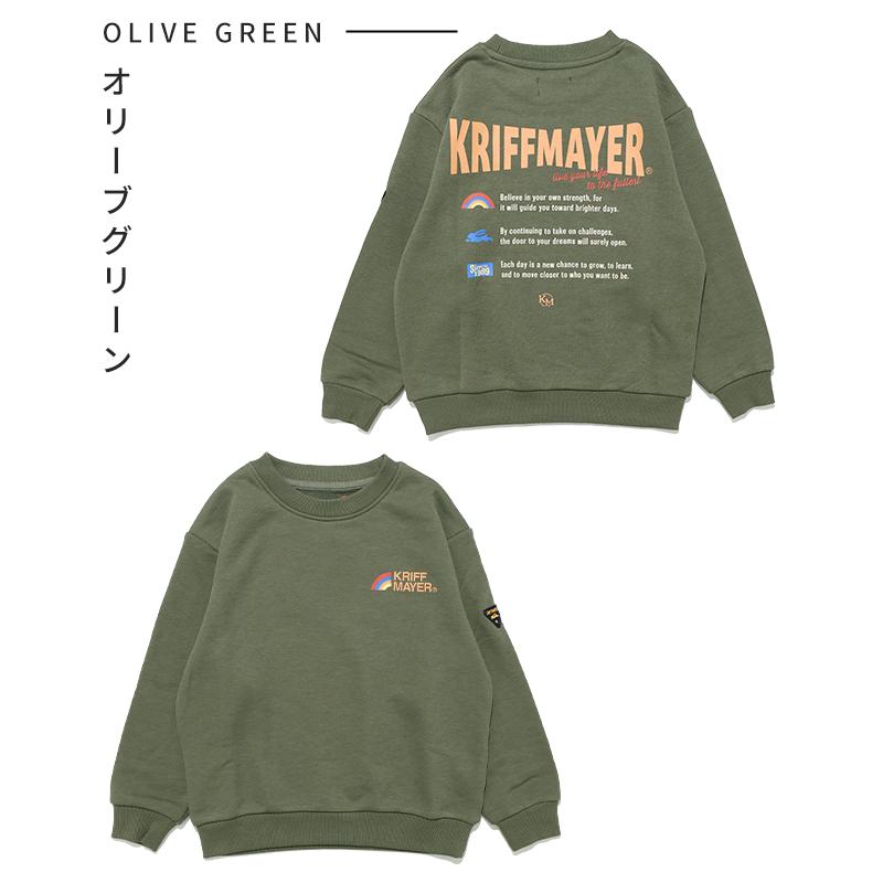 クリフメイヤー キッズ KRIFF MAYER KIDS 子供服 ジュニア 長袖 バックプリント かわいい 春 秋 冬 裏毛 プリント クルー スウェット 虹 | KRIFF MAYER Kid's Collection | 19