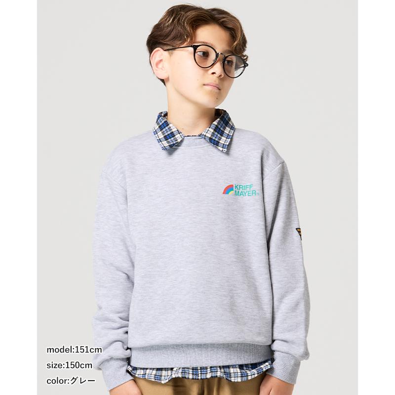 クリフメイヤー キッズ KRIFF MAYER KIDS 子供服 ジュニア 長袖 バックプリント かわいい 春 秋 冬 裏毛 プリント クルー スウェット 虹 | KRIFF MAYER Kid's Collection | 09
