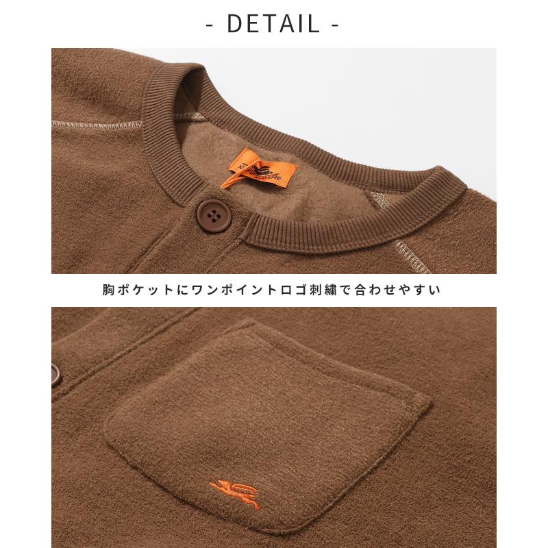 クリフメイヤー レディース KRIFF MAYER LADYS カーディガン 羽織り フリース 裏起毛 軽い 暖かい 体型カバー 配色 アメカジ ワイド カジュアル ブークレ カーデ | KRIFF MAYER Lady's Collection | 15