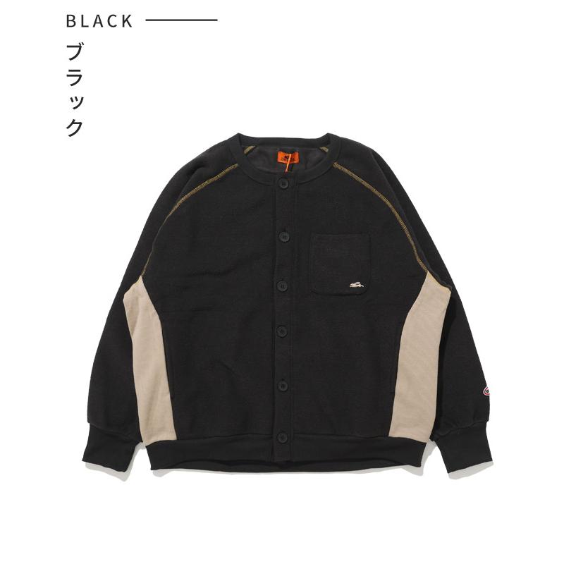 クリフメイヤー レディース KRIFF MAYER LADYS カーディガン 羽織り フリース 裏起毛 軽い 暖かい 体型カバー 配色 アメカジ ワイド カジュアル ブークレ カーデ | KRIFF MAYER Lady's Collection | 19