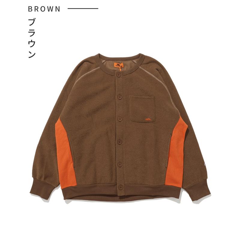 クリフメイヤー レディース KRIFF MAYER LADYS カーディガン 羽織り フリース 裏起毛 軽い 暖かい 体型カバー 配色 アメカジ ワイド カジュアル ブークレ カーデ | KRIFF MAYER Lady's Collection | 21