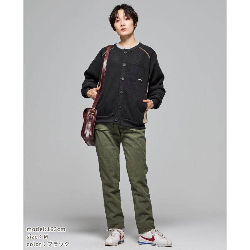 クリフメイヤー レディース KRIFF MAYER LADYS カーディガン 羽織り フリース 裏起毛 軽い 暖かい 体型カバー 配色 アメカジ ワイド カジュアル ブークレ カーデ | KRIFF MAYER Lady's Collection | 14