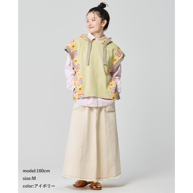 クリフメイヤー レディース KRIFF MAYER LADYS ボトムス ロングスカート 綿100 コットン シンプル ヴィンテージライク 無地 春 秋 デニム ウエスタン スカート | KRIFF MAYER Lady's Collection | 12