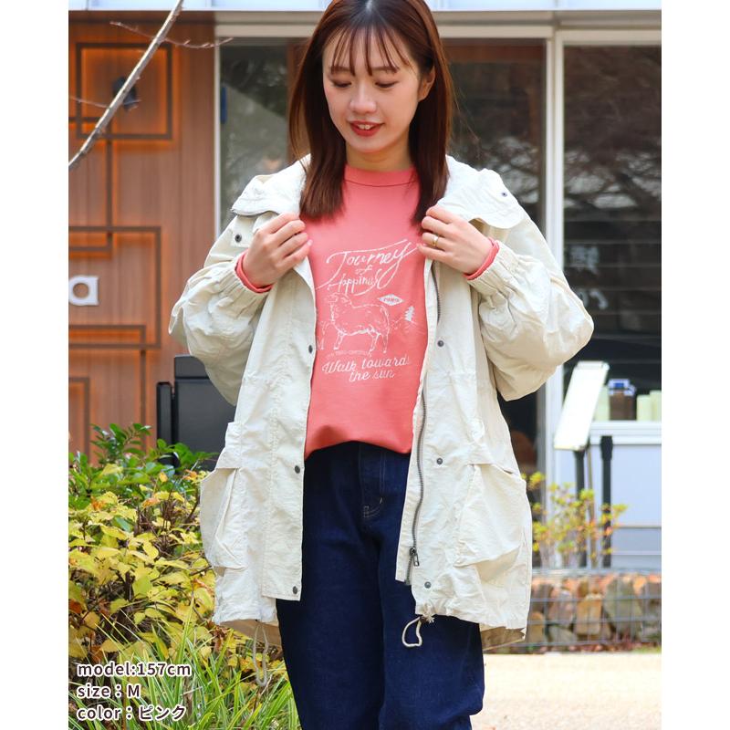 クリフメイヤー レディース KRIFF MAYER LADYS ロンT トップス ゆったり カジュアル サーマル ワッフル のび~る 裏毛 異素材 切替 スウェット | KRIFF MAYER Lady's Collection | 15