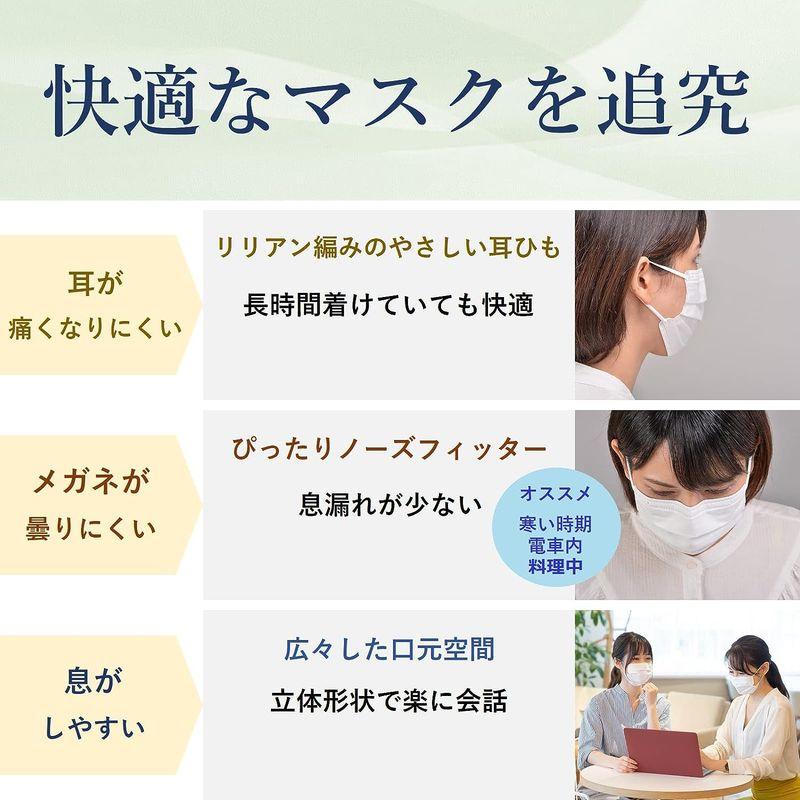 ROKI ロキ 纏 まとい 不織布マスク 50枚入り ふつうサイズ (フィルターメーカー創作 日本製 25枚入×2袋包装)｜krios-shop｜08