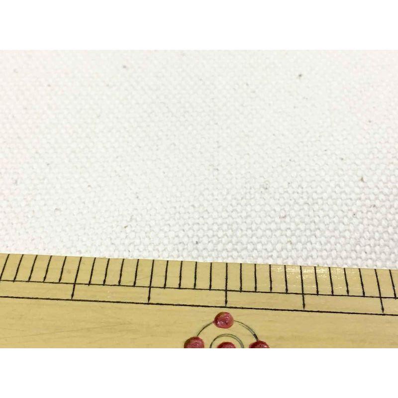 布人倶部 綿100% 日本製8号 帆布 2199 (ネップ残しの生成り，92cm幅