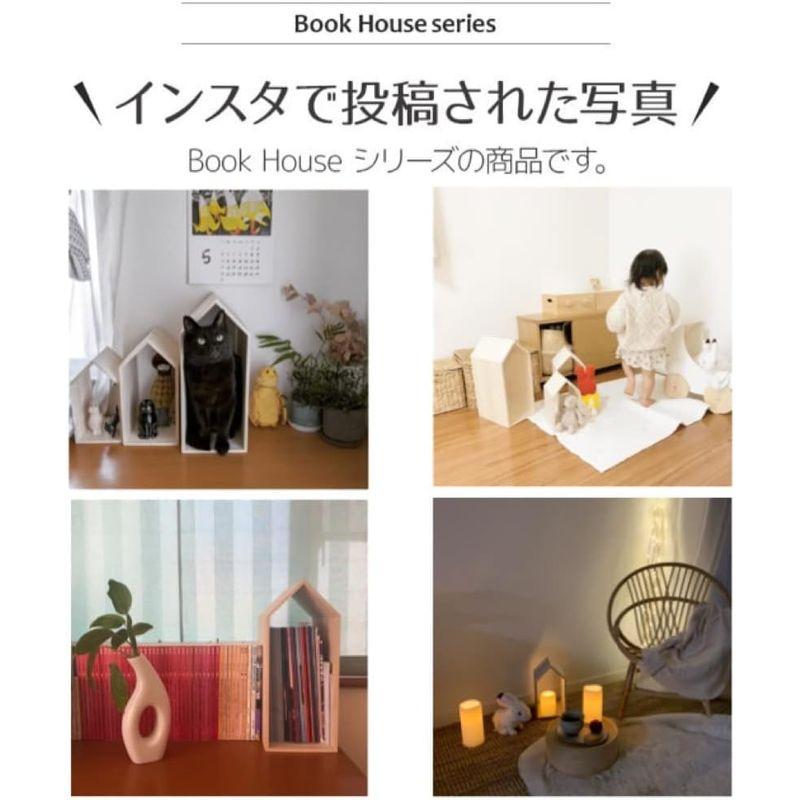 増田桐箱店 Book House Nest mini ブックハウスネストミニ 本の家 桐 3個セット 木製 手作り 卓上 本立て ブックエン｜krios-shop｜02