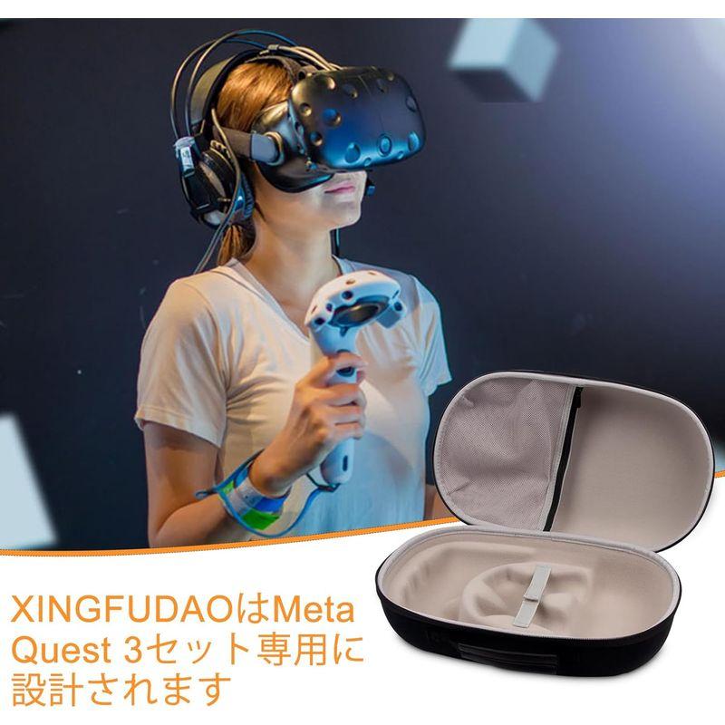 XINGFUDAO 収納ケース Meta Quest 3 VR 専用 Elite ストラップ付属したMeta Quest 3ヘッドセットに適｜krios-shop｜08