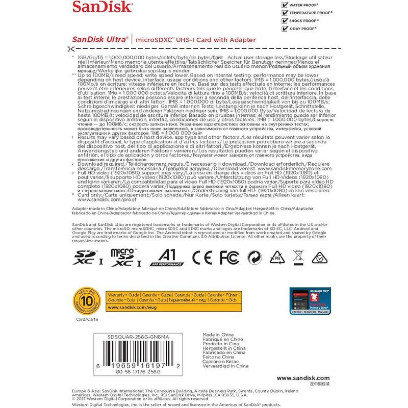 SanDisk Ultra microSDXC 256GB アダプター付き SDSQUAR-256G-GN6MA｜krios-shop｜05